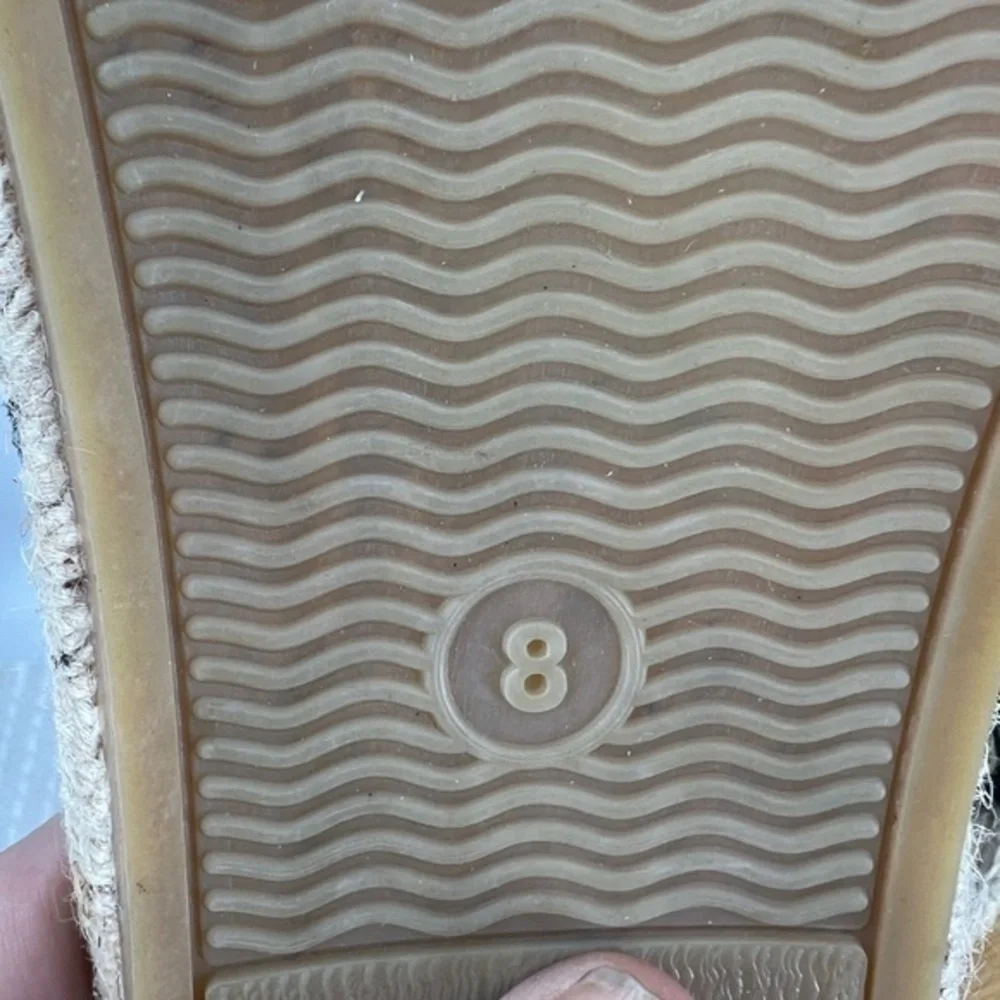 Soludos double black suede strap espadrille slide on sandal 8 - Picture 10 of 13